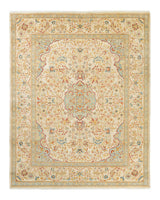 One-of-a-Kind Imported Hand-Knotted Area Rug  - Ivory, 8' 3" x 10' 2" - Modern Rug Importers