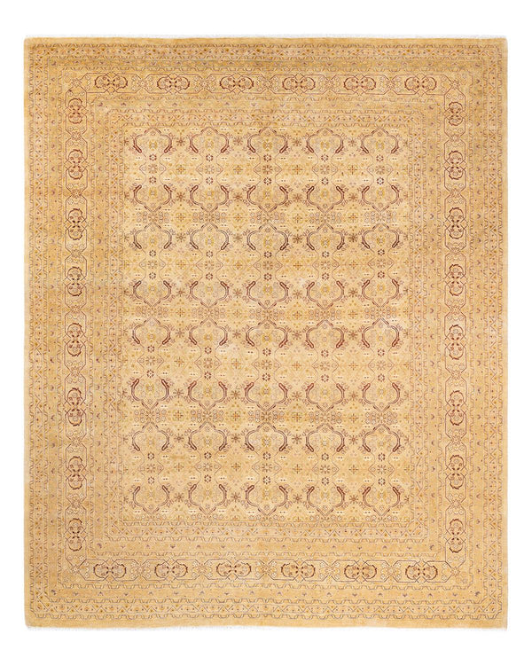 One-of-a-Kind Imported Hand-Knotted Area Rug  - Ivory, 8' 3" x 10' 3" - Modern Rug Importers