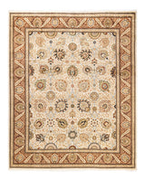 One-of-a-Kind Imported Hand-Knotted Area Rug  - Ivory,  8' 3" x 10' 3" - Modern Rug Importers