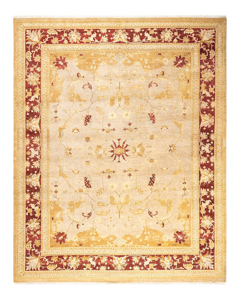 One-of-a-Kind Imported Hand-knotted Area Rug  - Ivory, 8' 3" x 10' 4" - Modern Rug Importers