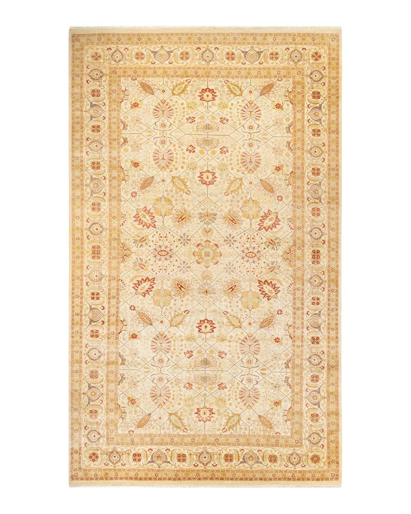One-of-a-Kind Imported Hand-knotted Area Rug  - Ivory,  8' 3" x 14' 0" - Modern Rug Importers