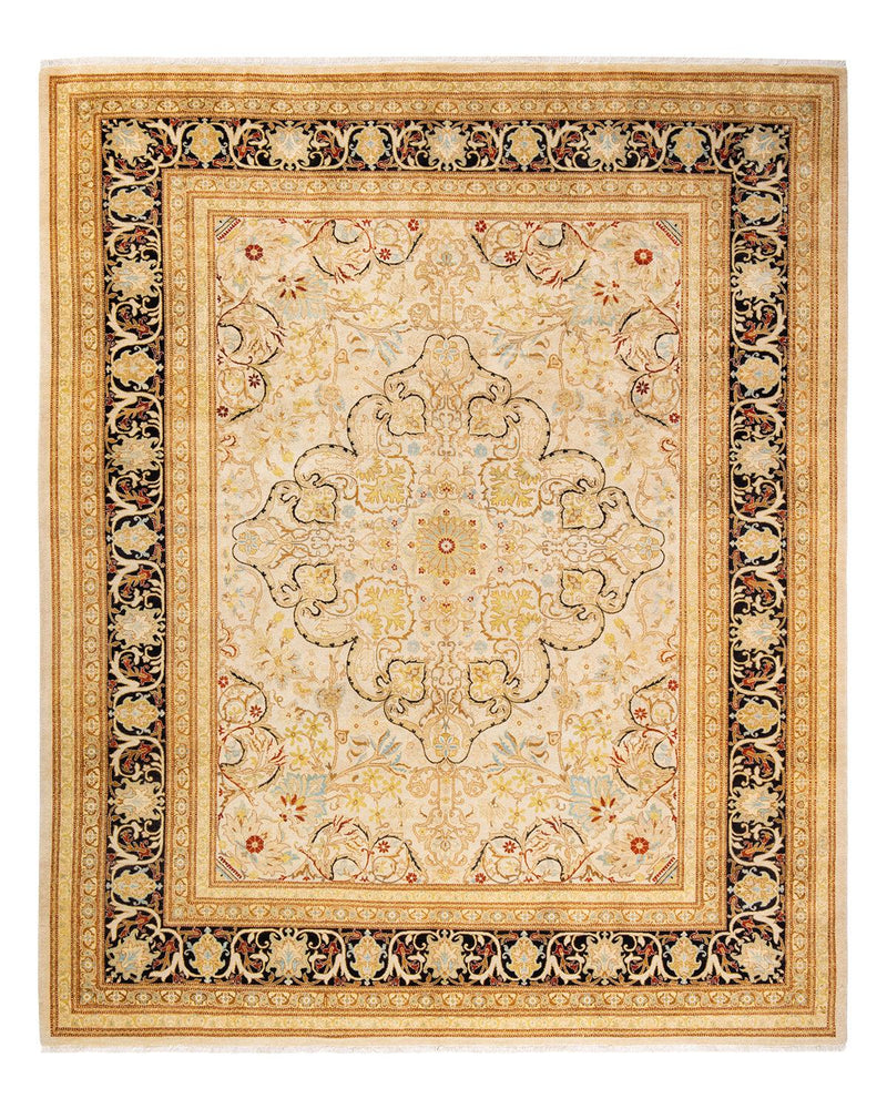 One-of-a-Kind Imported Hand-Knotted Area Rug  - Ivory, 8' 3" x 9' 10" - Modern Rug Importers