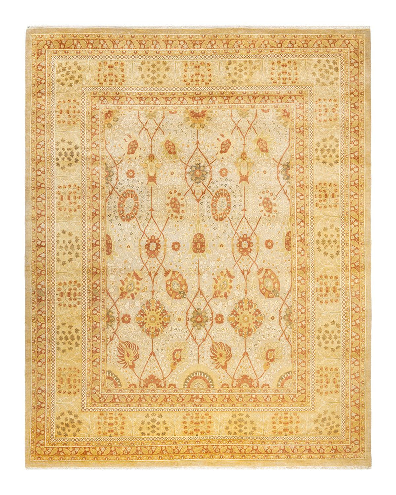 One-of-a-Kind Imported Hand-knotted Area Rug  - Ivory,  8' 4" x 10' 8" - Modern Rug Importers