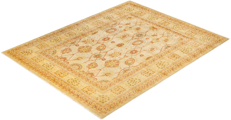One-of-a-Kind Imported Hand-knotted Area Rug  - Ivory,  8' 4" x 10' 8" - Modern Rug Importers