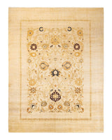 One-of-a-Kind Imported Hand-Knotted Area Rug  - Ivory, 9' 0" x 11' 9" - Modern Rug Importers