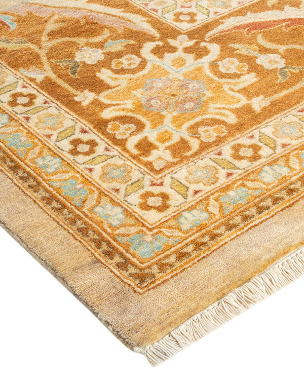 One-of-a-Kind Imported Hand-Knotted Area Rug  - Ivory, 9' 0" x 12' 3" - Modern Rug Importers
