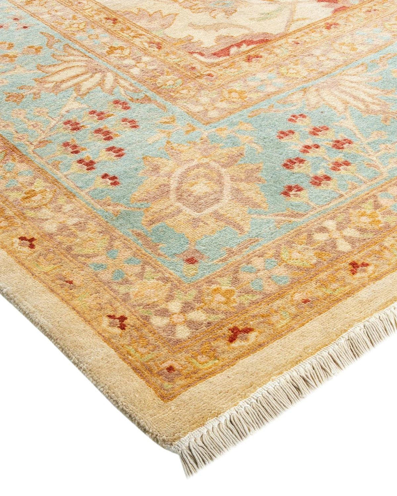 One-of-a-Kind Imported Hand-knotted Area Rug  - Ivory, 9' 0" x 12' 7" - Modern Rug Importers