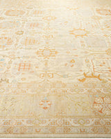 One-of-a-Kind Imported Hand-knotted Area Rug  - Ivory, 9' 1" x 12' 1" - Modern Rug Importers