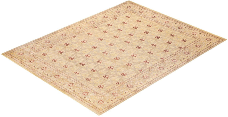 One-of-a-Kind Imported Hand-Knotted Area Rug  - Ivory, 9' 2" x 11' 9" - Modern Rug Importers