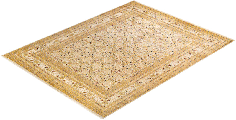 One-of-a-Kind Imported Hand-knotted Area Rug  - Ivory, 9' 2" x 11' 9" - Modern Rug Importers
