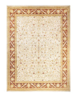 One-of-a-Kind Imported Hand-Knotted Area Rug  - Ivory, 9' 2" x 12' 2" - Modern Rug Importers
