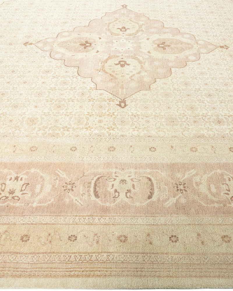 One-of-a-Kind Imported Hand-knotted Area Rug  - Ivory, 9' 2" x 12' 3" - Modern Rug Importers