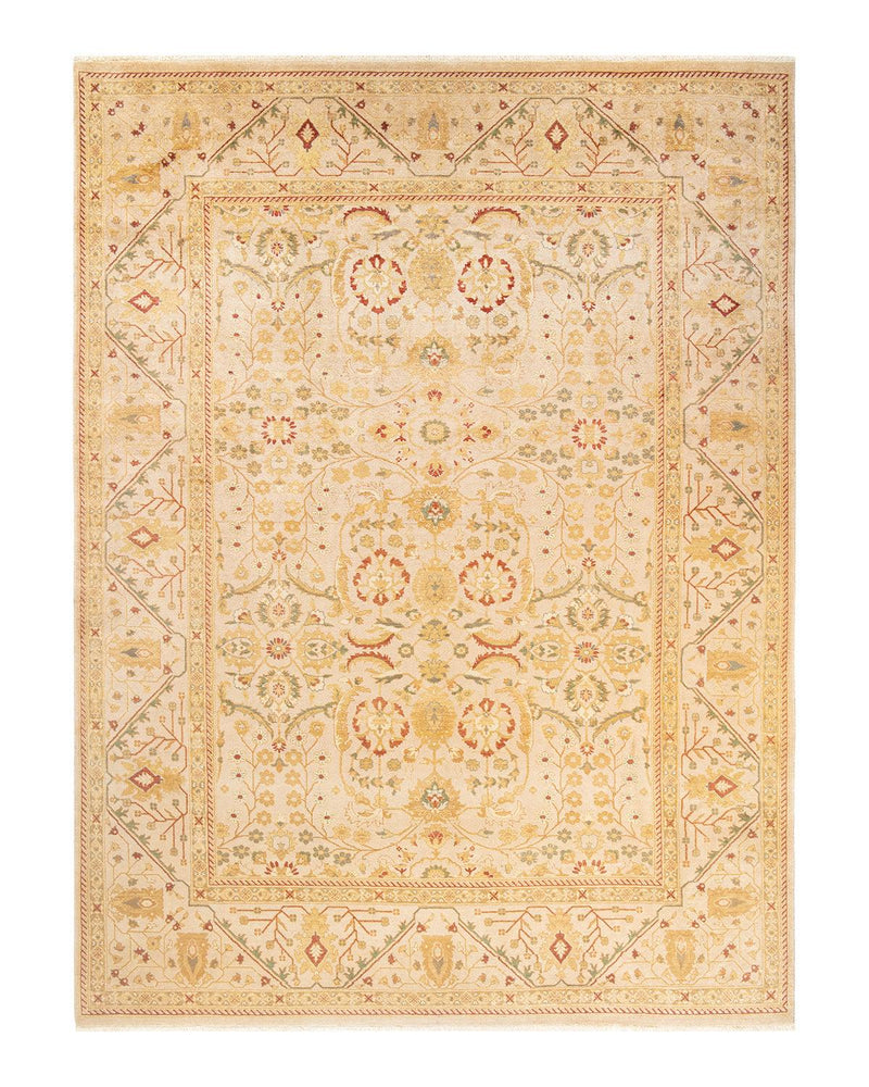 One-of-a-Kind Imported Hand-knotted Area Rug  - Ivory, 9' 2" x 12' 4" - Modern Rug Importers