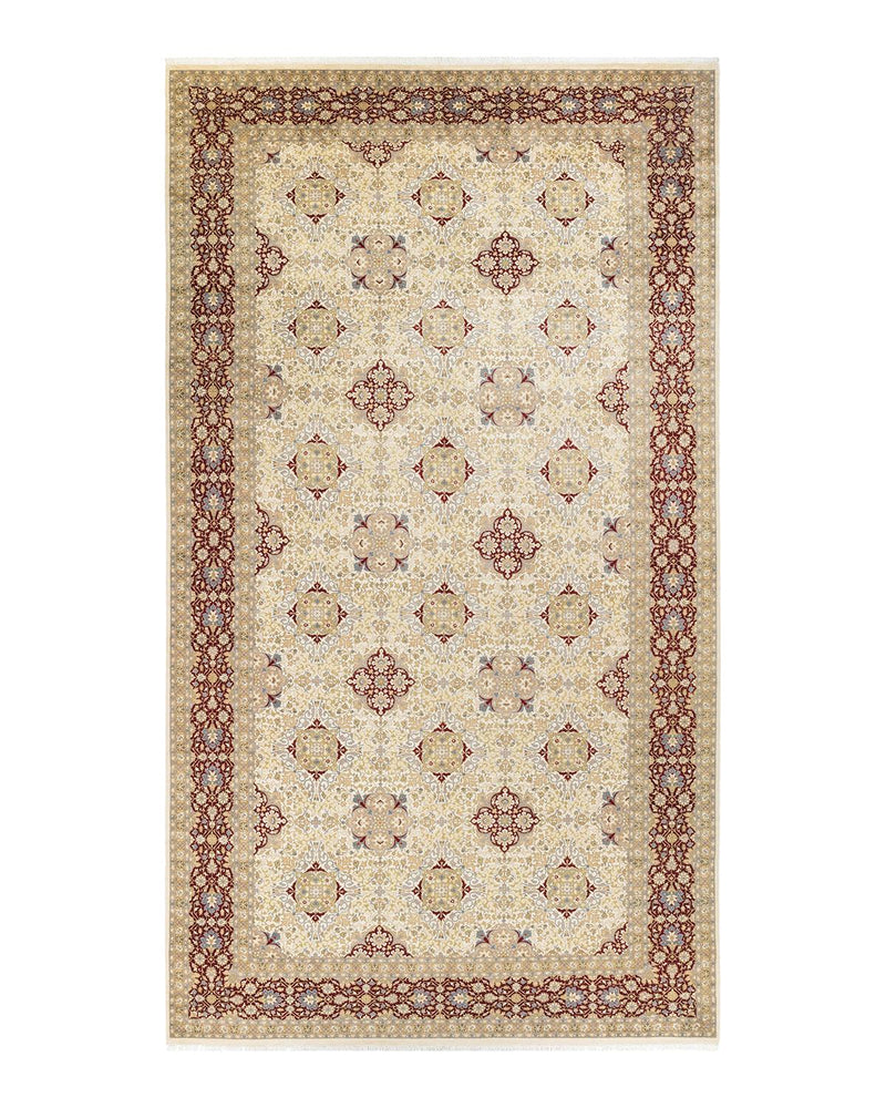 One-of-a-Kind Imported Hand-knotted Area Rug  - Ivory, 9' 2" x 16' 6" - Modern Rug Importers