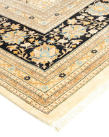 One-of-a-Kind Imported Hand-knotted Area Rug  - Ivory,  9' 3" x 11' 9" - Modern Rug Importers