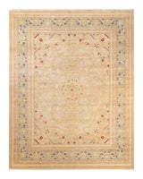 One-of-a-Kind Imported Hand-Knotted Area Rug  - Ivory, 9' 3" x 12' 1" - Modern Rug Importers