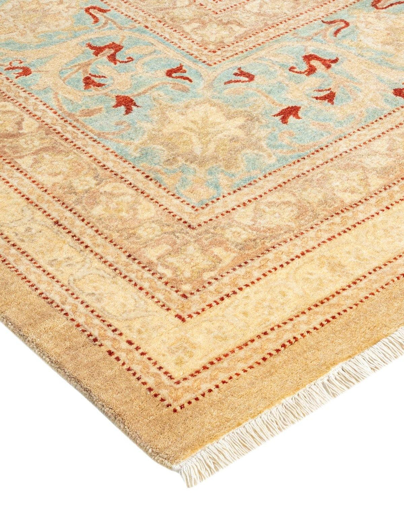 One-of-a-Kind Imported Hand-Knotted Area Rug  - Ivory, 9' 3" x 12' 1" - Modern Rug Importers