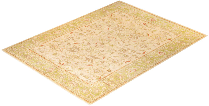 One-of-a-Kind Imported Hand-knotted Area Rug  - Ivory, 9' 3" x 12' 4" - Modern Rug Importers