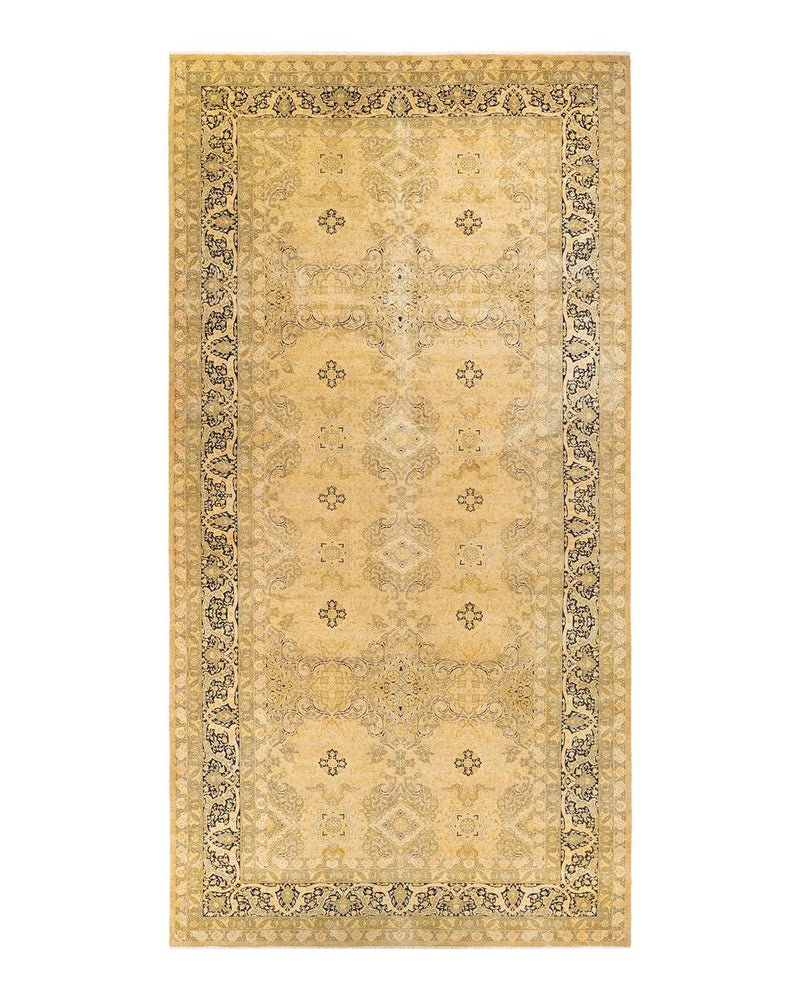 One-of-a-Kind Imported Hand-knotted Area Rug  - Ivory, 9' 3" x 18' 7" - Modern Rug Importers
