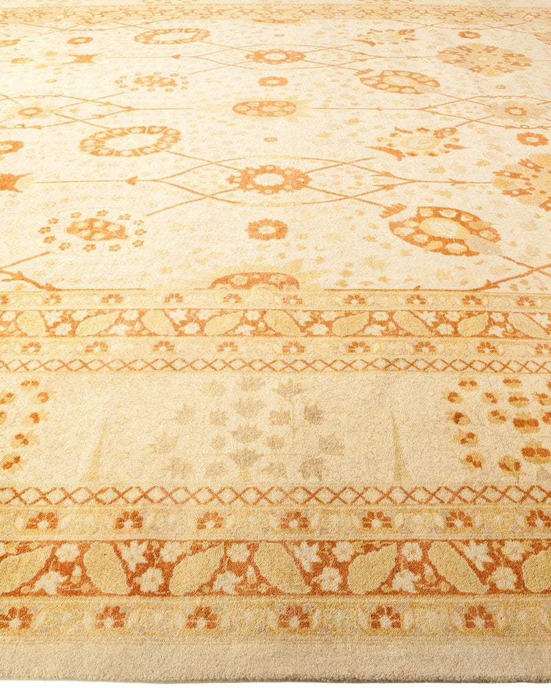 One-of-a-Kind Imported Hand-knotted Area Rug  - Ivory, 9' 4" x 12' 2" - Modern Rug Importers