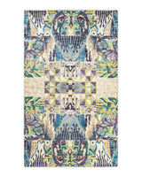 One-of-a-Kind Imported Hand-knotted Area Rug  - Light Blue, 5' 0" x 8' 4" - Modern Rug Importers