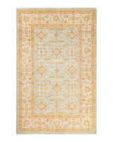 One-of-a-Kind Imported Hand-knotted Area Rug  - Light Blue, 5' 10" x 9' 3" - Modern Rug Importers