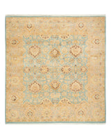 One-of-a-Kind Imported Hand-knotted Area Rug  - Light Blue, 5' 4" x 5' 7" - Modern Rug Importers