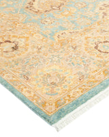 One-of-a-Kind Imported Hand-knotted Area Rug  - Light Blue, 5' 4" x 5' 7" - Modern Rug Importers