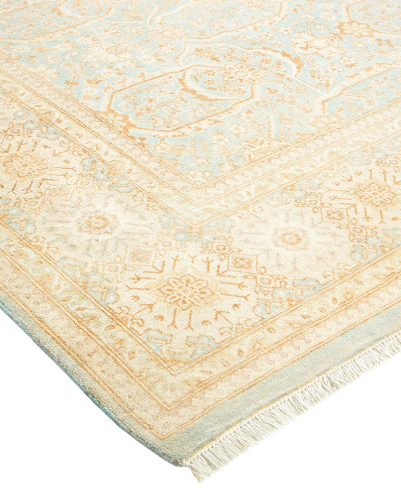 One-of-a-Kind Imported Hand-knotted Area Rug  - Light Blue, 6' 0" x 8' 10" - Modern Rug Importers