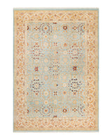 One-of-a-Kind Imported Hand-knotted Area Rug  - Light Blue, 6' 0" x 8' 7" - Modern Rug Importers