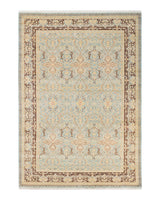 One-of-a-Kind Imported Hand-knotted Area Rug  - Light Blue, 6' 1" x 8' 9" - Modern Rug Importers