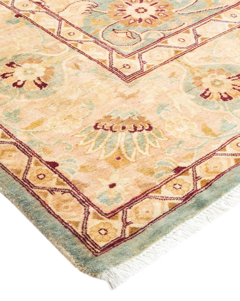 One-of-a-Kind Imported Hand-knotted Area Rug  - Light Blue, 6' 1" x 9' 0" - Modern Rug Importers