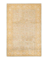 One-of-a-Kind Imported Hand-Knotted Area Rug  - Light Blue, 6' 1" x 9' 2" - Modern Rug Importers