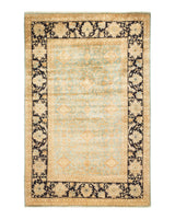 One-of-a-Kind Imported Hand-knotted Area Rug  - Light Blue, 6' 1" x 9' 9" - Modern Rug Importers