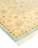 One-of-a-Kind Imported Hand-knotted Area Rug  - Light Blue, 6' 2" x 9' 6" - Modern Rug Importers