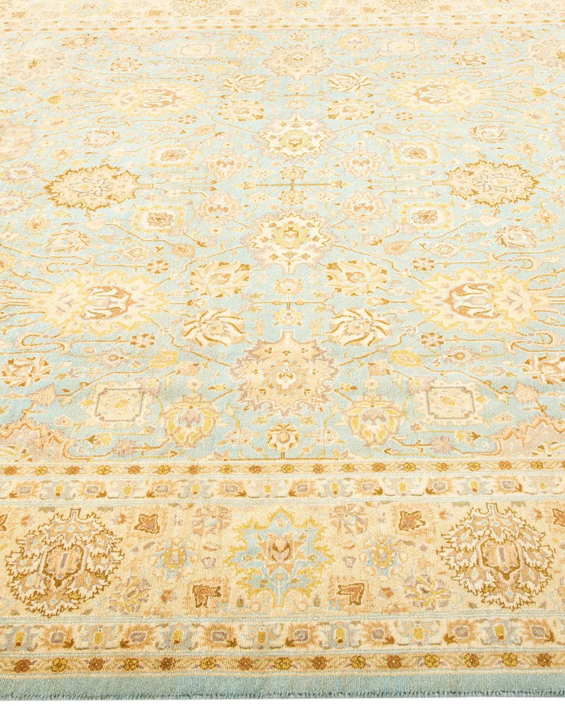 One-of-a-Kind Imported Hand-knotted Area Rug  - Light Blue, 6' 2" x 9' 6" - Modern Rug Importers