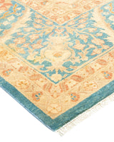 One-of-a-Kind Imported Hand-knotted Area Rug  - Light Blue, 6' 3" x 9' 1" - Modern Rug Importers