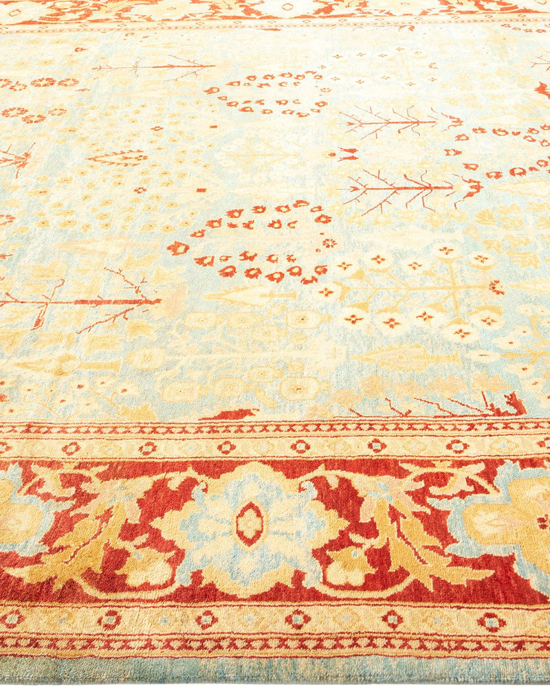 One-of-a-Kind Imported Hand-knotted Area Rug  - Light Blue, 7' 10" x 10' 1" - Modern Rug Importers