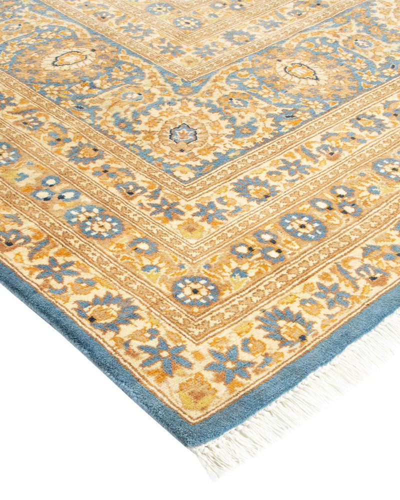 One-of-a-Kind Imported Hand-knotted Area Rug  - Light Blue,  7' 10" x 9' 8" - Modern Rug Importers