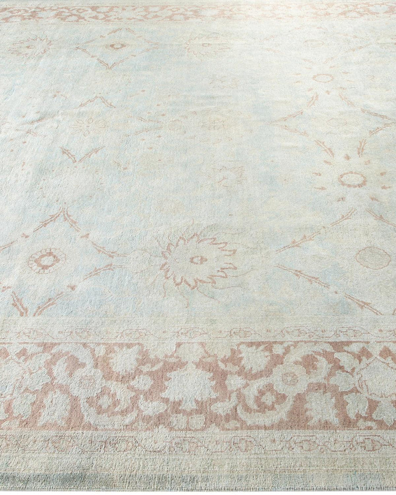 One-of-a-Kind Imported Hand-knotted Area Rug  - Light Blue,  7' 10" x 9' 9" - Modern Rug Importers