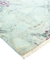 One-of-a-Kind Imported Hand-knotted Area Rug  - Light Blue, 8' 0" x 10' 1" - Modern Rug Importers