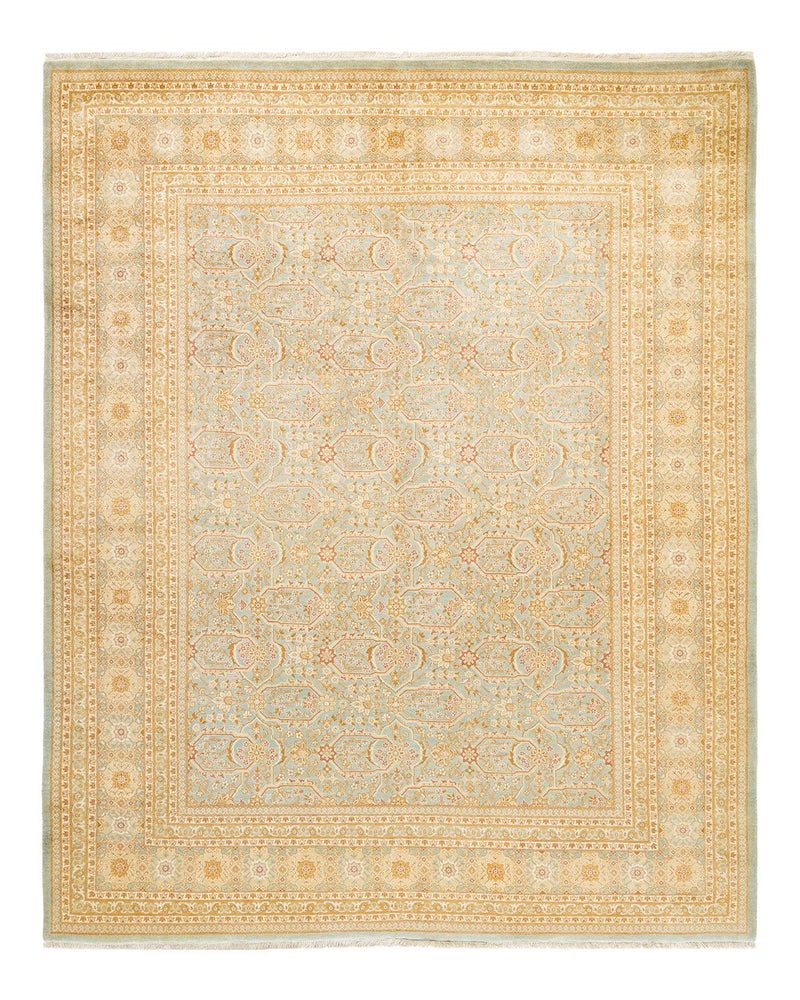 One-of-a-Kind Imported Hand-knotted Area Rug  - Light Blue, 8' 0" x 9' 10" - Modern Rug Importers