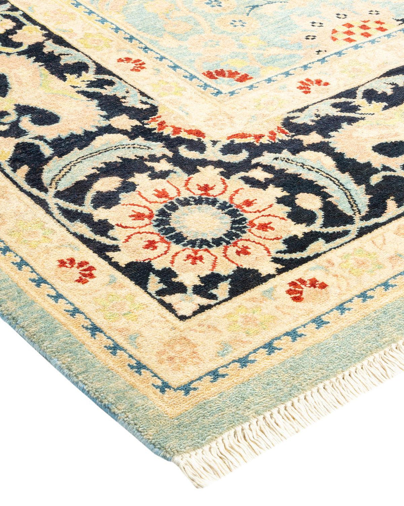 One-of-a-Kind Imported Hand-knotted Area Rug  - Light Blue, 8' 1" x 10' 3" - Modern Rug Importers