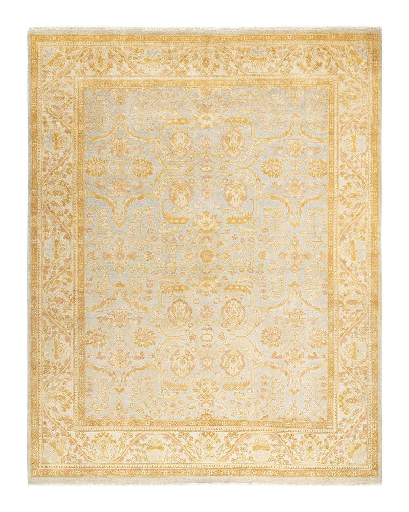 One-of-a-Kind Imported Hand-knotted Area Rug  - Light Blue,  8' 1" x 10' 4" - Modern Rug Importers