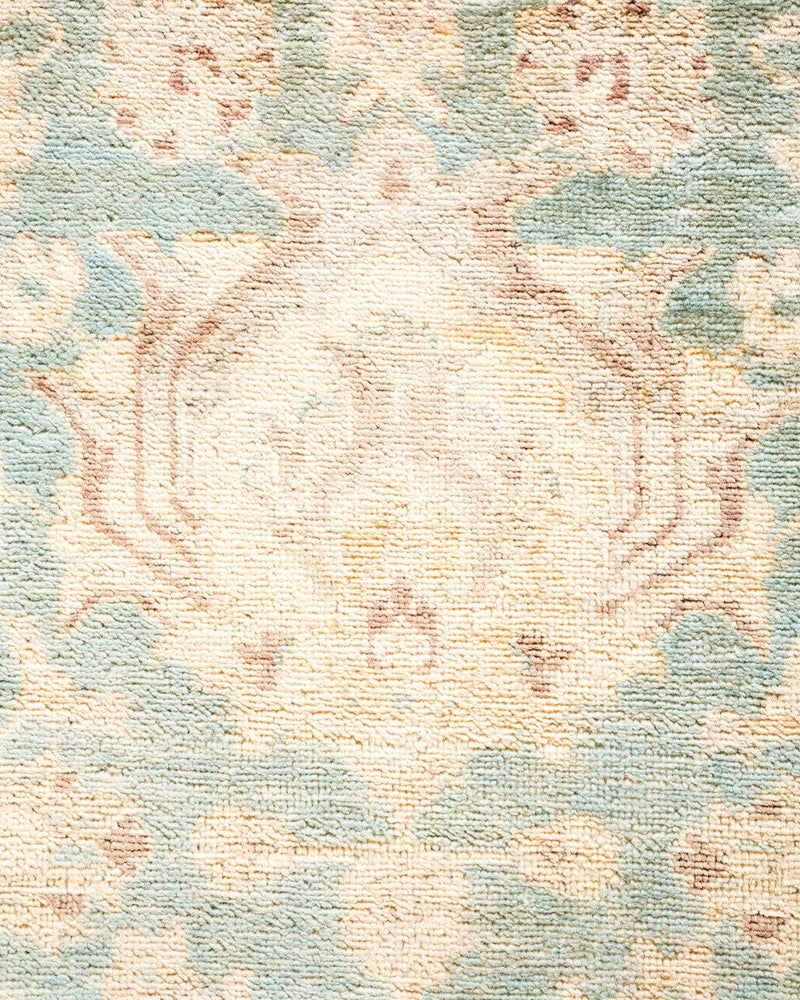 One-of-a-Kind Imported Hand-Knotted Area Rug  - Light Blue,  8' 1" x 10' 4" - Modern Rug Importers