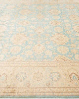 One-of-a-Kind Imported Hand-Knotted Area Rug  - Light Blue,  8' 1" x 10' 4" - Modern Rug Importers