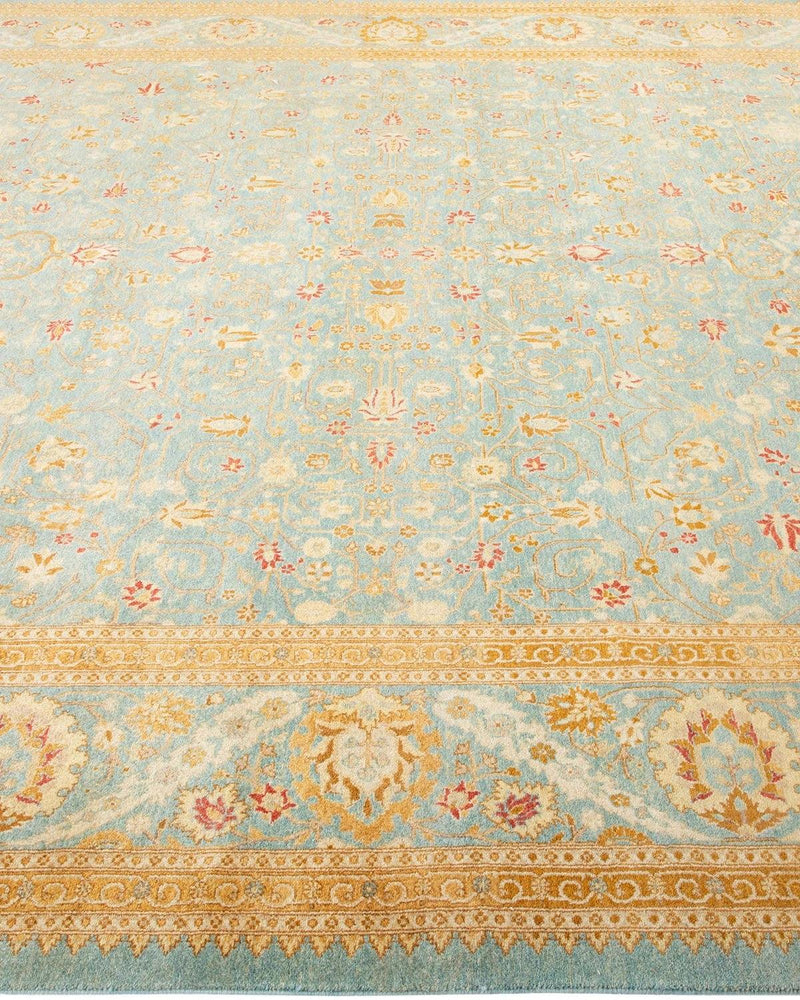 One-of-a-Kind Imported Hand-knotted Area Rug  - Light Blue, 8' 1" x 10' 5" - Modern Rug Importers