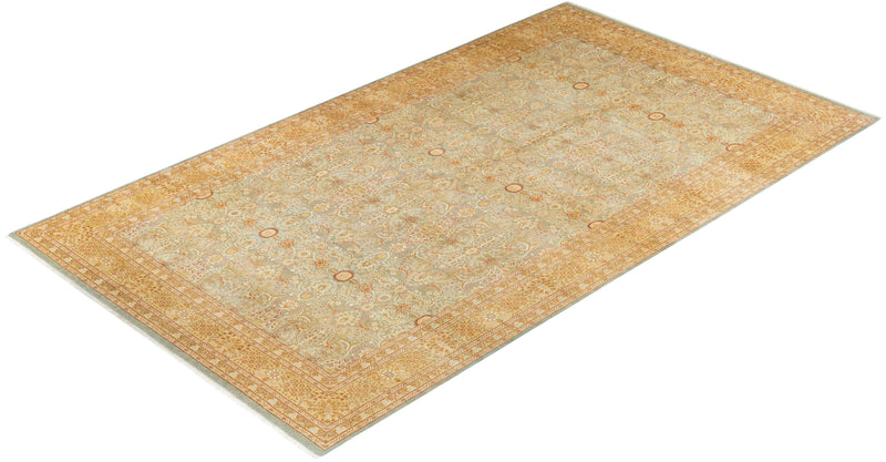 One-of-a-Kind Imported Hand-knotted Area Rug  - Light Blue, 8' 2" x 14' 1" - Modern Rug Importers