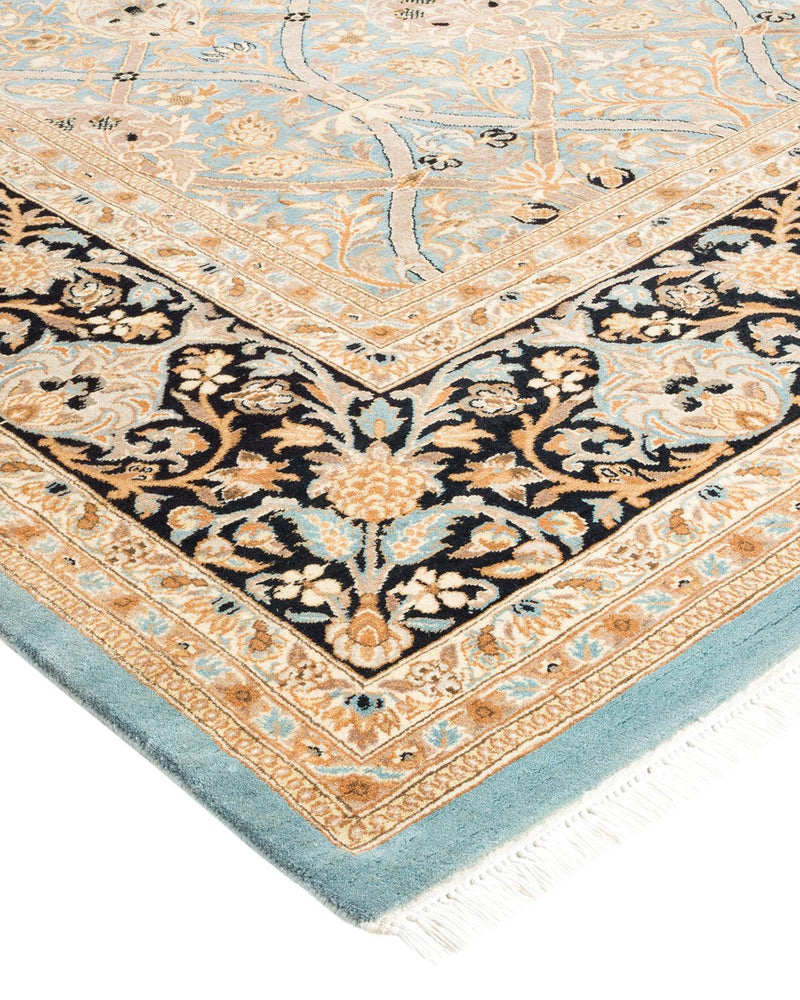 One-of-a-Kind Imported Hand-knotted Area Rug  - Light Blue,  8' 4" x 10' 3" - Modern Rug Importers
