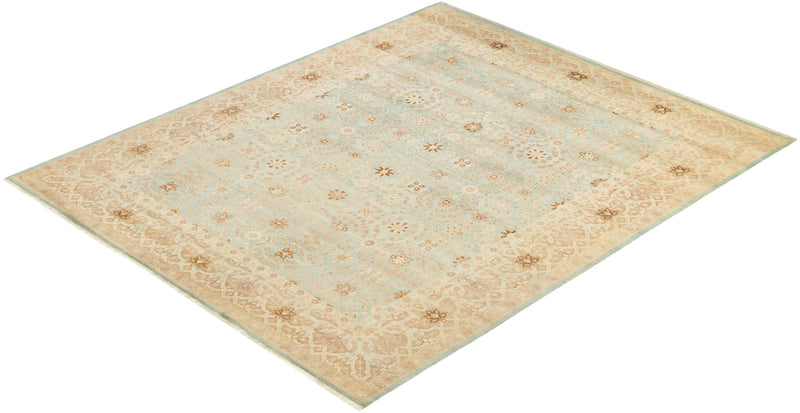 One-of-a-Kind Imported Hand-knotted Area Rug  - Light Blue, 8' 4" x 9' 10" - Modern Rug Importers
